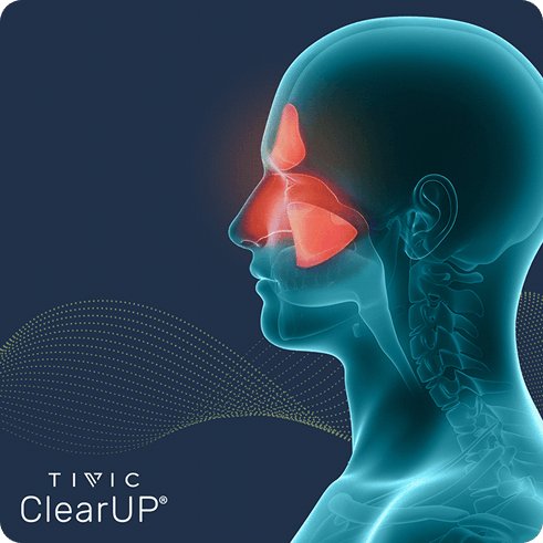 Sinus pain relief illustration